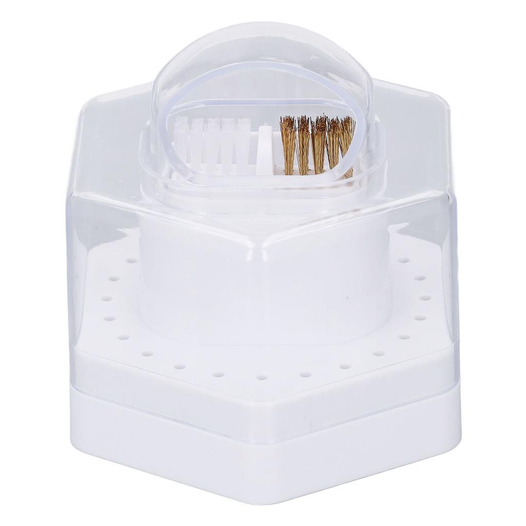 Футляр для чистки сверл для ногтей 24 отверстия многофункциональная подставка для сверл для ногтей дисплей для хранения B