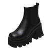 Women Platform Ankle Boots High Heels Leather Shoes Designer Chunky Fad Motorcycle Bootas 2024 Trend Winter Goth Botas De Mujer