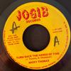 7-дюймовая пластинка NICKY THOMAS Turn Back The Hands Of Time NONE Jogib Records Ямайка Регги Ска Даб Б/у