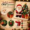 3D Felt Art Supplies DIY Christmas Magic Sticker Kit for Kids, Layered Santa & Tree Easy Crafting Box Craft Set, No Mess Peel Stick Holiday Activity,