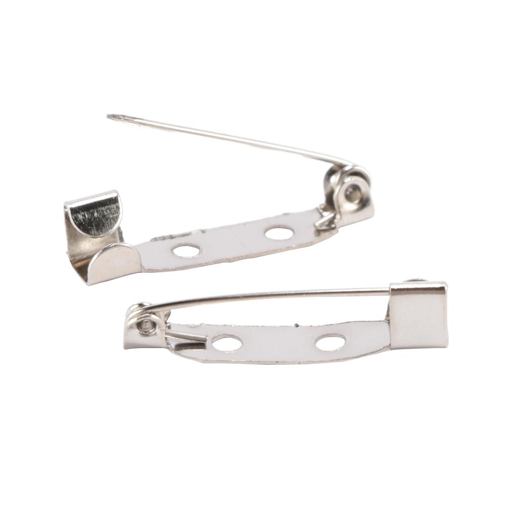 Белая брошь булавки 25 мм брошь вращающийся фиксатор брошь задняя часть булавка безопасная булавка брошь 25 мм фиксатор