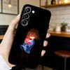 Игровой чехол для телефона Frisk U-Undertale для Samsung S20,21,22,23,24,25,26 Ultra,Plus,Lite,FE, Черный мягкий чехол