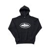 Corteiz Classic Series Ship Print Lightweight Fleece Hoodie Casual Jogger Pants Set Men Women