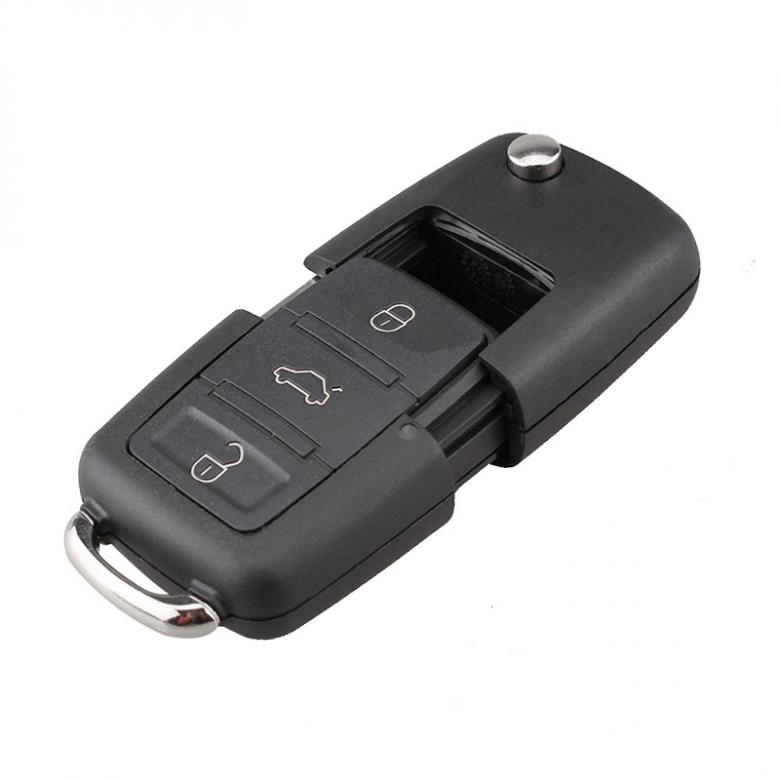 Сменный 3-кнопочный дистанционный вход без ключа, складной автомобильный брелок ID48, чип 1J0959753DA для Polo/Beetle 2001-2010