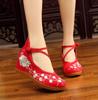 Yalan 2020 Женские этнические жаккардовые хлопковые свадебные туфли на скрытой танкетке
