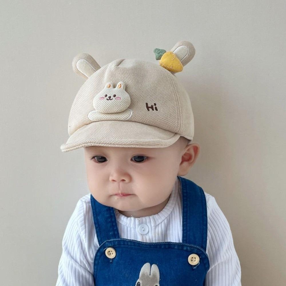 Cotton Baby Baseball Cap Soft Brim Sunshade Visors Cute Sun Hat Outdoor