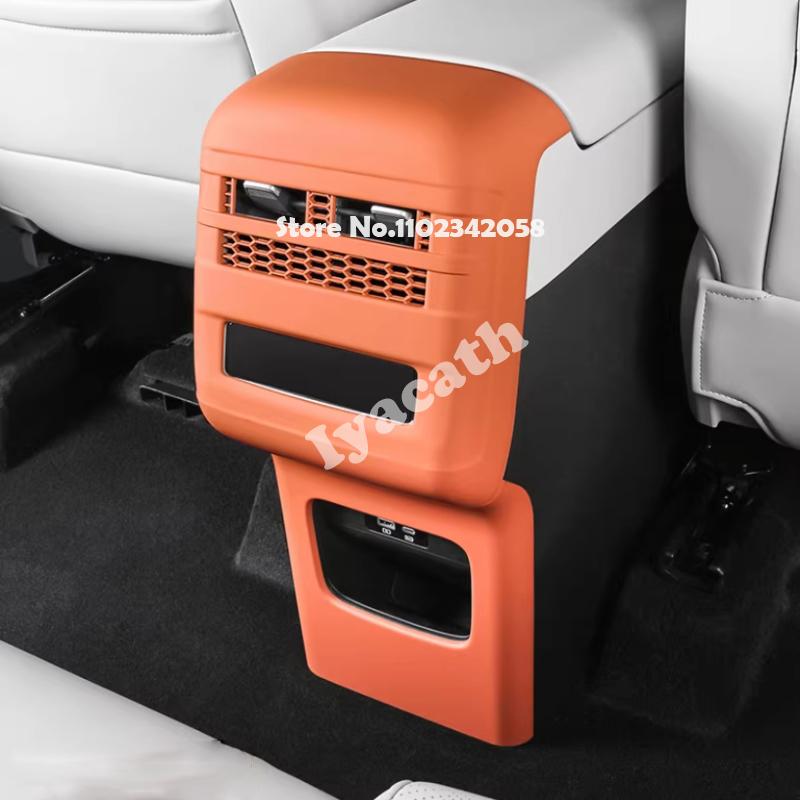 For BYD Equation Leopard 7 Titanium 7 2025 2026 Rear Air Vent Outlet Back Anti-kick Board Trim Protector Cover Car Accessories