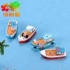Mediterranean Fishing Boat Mediterranean Style Boat Micro Landscape DIY Resin Craft Boat Ornaments Pirate Ship
