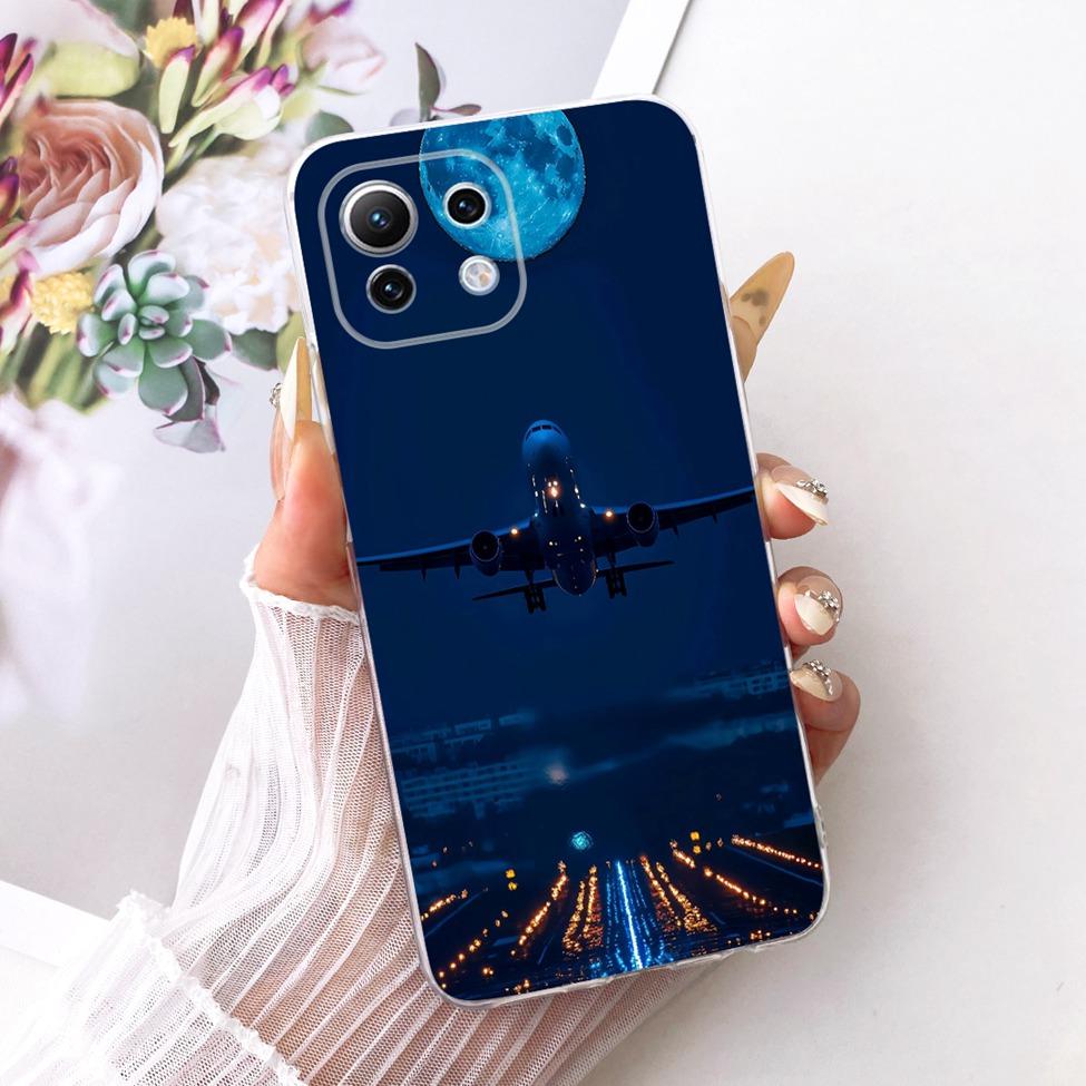 Clear Casing For Xiaomi Mi 11 Lite 4G Cover For Xiaomi Mi 11 Lite 5G Case Cute Cat Fashion Butterfly Funny Painted