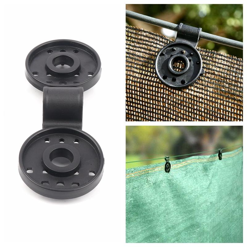 10/30/50pcs Sun Shade Net Clips Greenhouse Shade Cloth Fix Clamp Garden Tools Plastic Grommet Fence Netting Installation Hook
