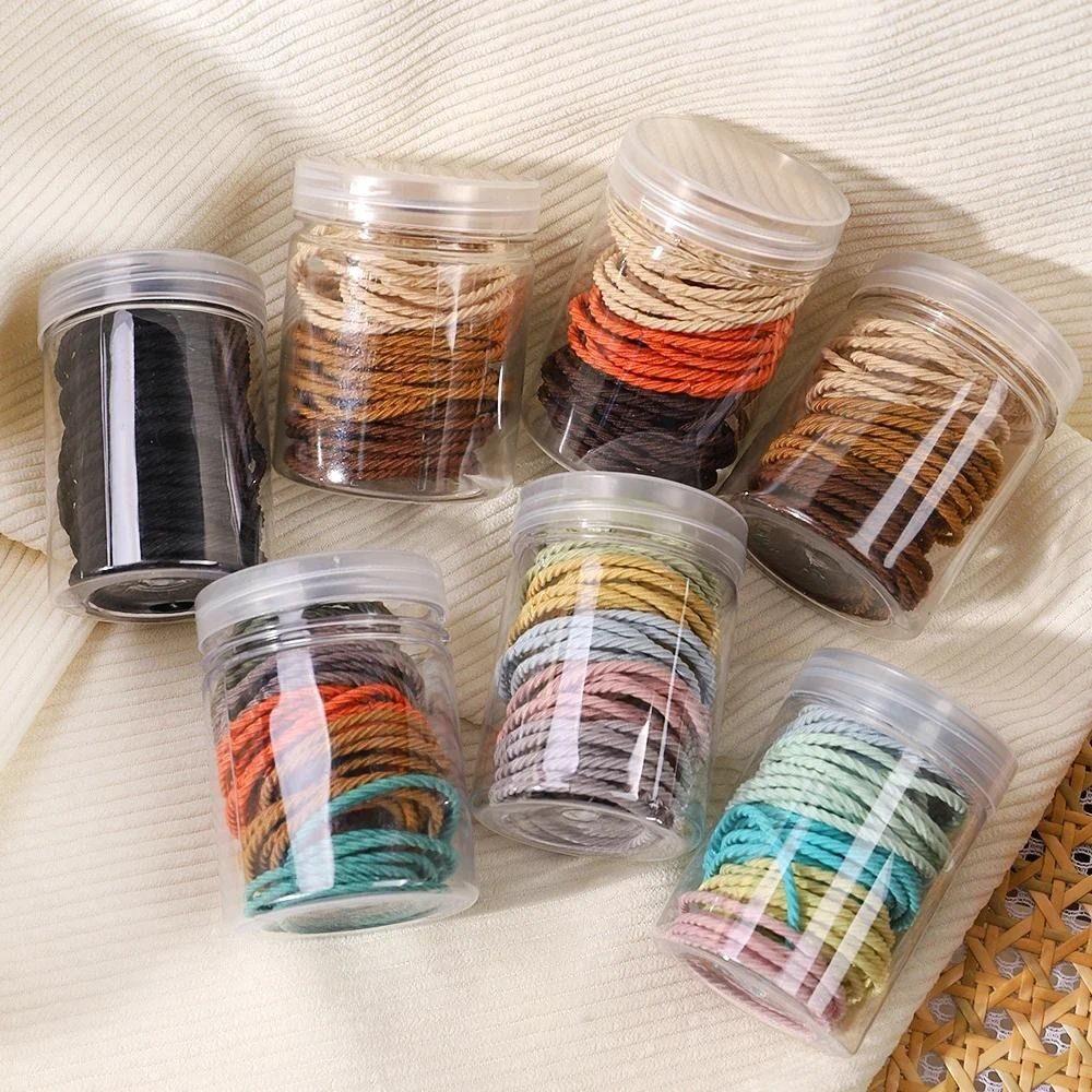 50PCS Strong Elasticity Hair Tie Candy Color Hair Rope Fashion Hair Accessories