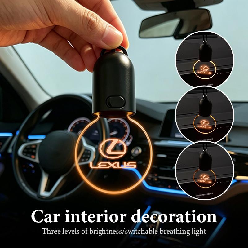 For Lexus Car Rearview Mirror Ornament LED Light Hanging Atmosphere Lamp CT ES GS NX IS250 CT200h IS300h ES300h ERX400h NX300h