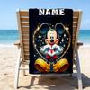 1pc Mickey10 Beach Towel with Custom Name, Beach/Swimming/Bath/Picnic/Camping Towel, Suitable for Seaside Beaches