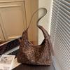 Leopard Print Bag Women's Large-capacity New Autumn and Winter Retro Shoulder Messenger Bag Casual Commuting