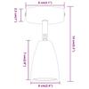 Ceiling Spotlight with Adjustable Spotlights White 8 x 8 x 14 cm Metal