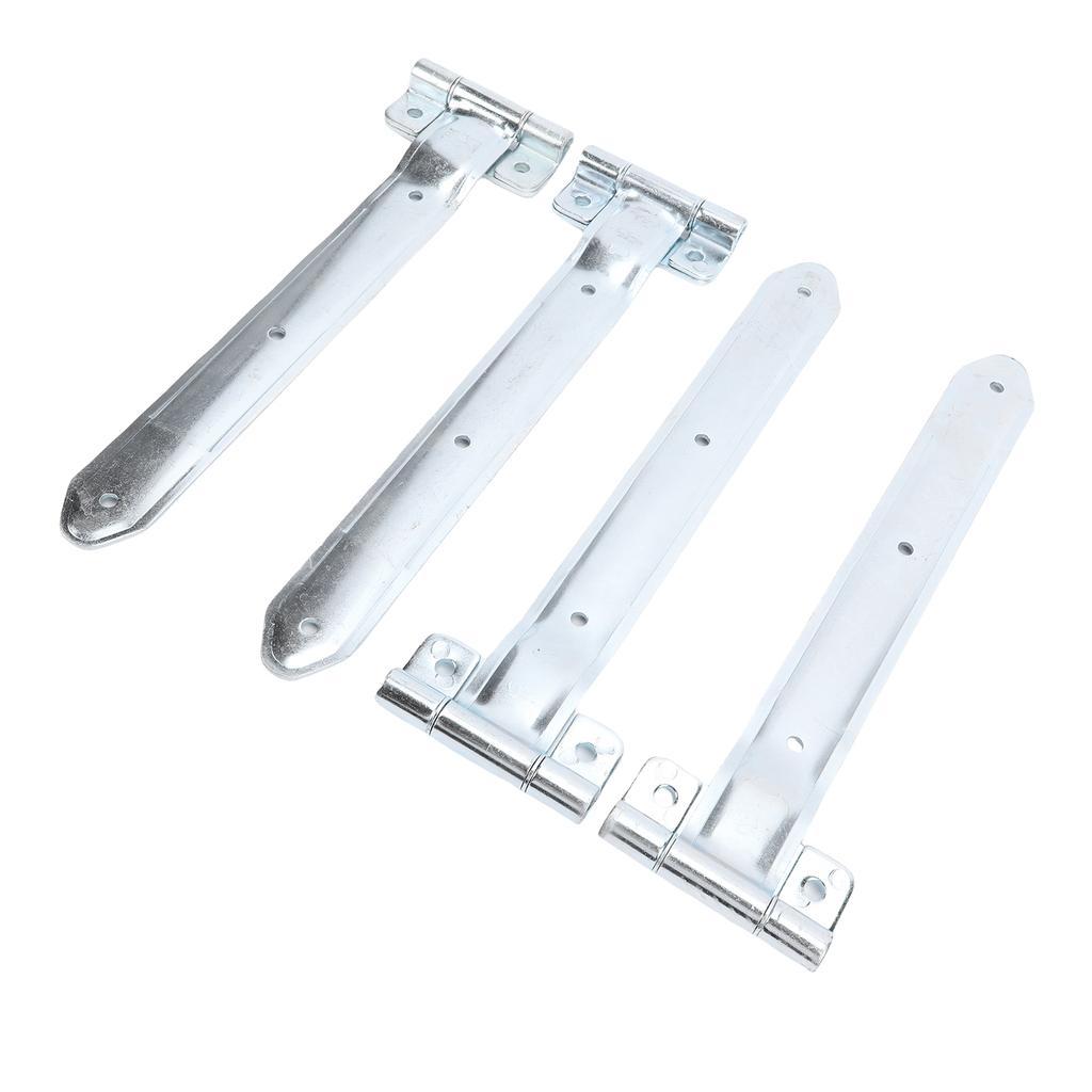 4PCS 16in Trailer Door Hinge Strap Metal Side Door Enclosed Trailer Offset Bent Hinge for Cargo Utility RV
