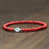 Simple Style Turkey Evil Eyes Bracelet For Men 4mm Rice Beads Braslet Natural Coconut Husk Braclet Gifts For Him Pulseria Homme