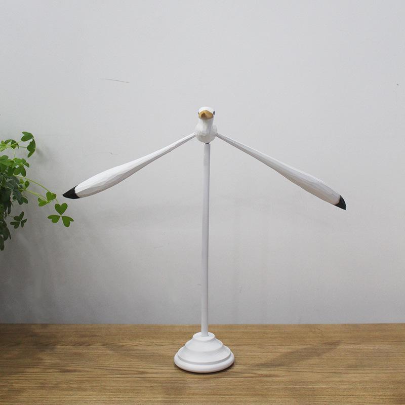 Sturdy Wooden Balance Seagull Ornament for Desk Home Decor Present for Friends