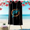 Miami Dolphins Print Beach Towel, Large Soft Quick Dry Towel for Beach Camping Swimming