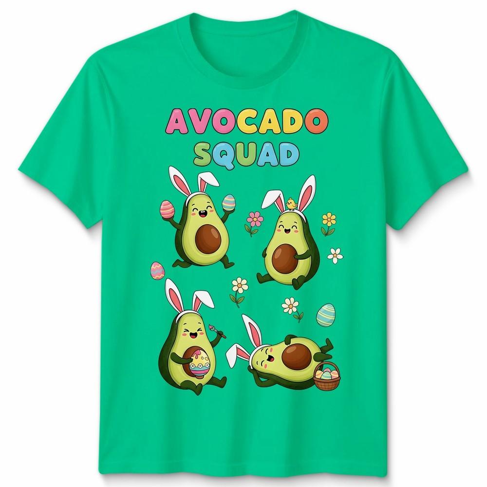 Funny Avocado Squad Easter Bunny Hunting Chocolate Eggs Unisex Tshirt Gift