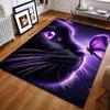 1 шт. Ковер с фиолетовым сном, с рисунком кота-бабочки, для спальни, гостиной, прикроватный, под диван, напольный коврик, современный домашний декор, ковер для зоны