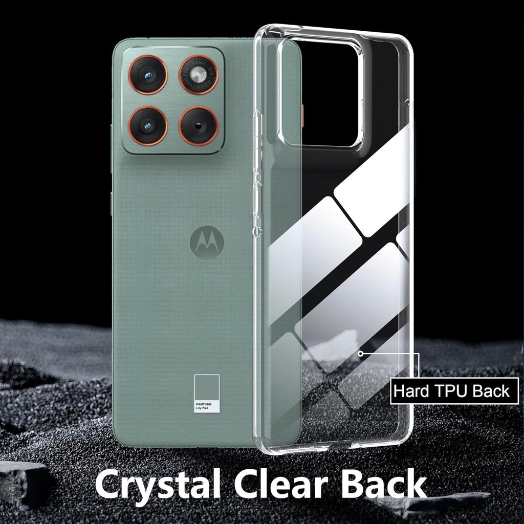 For Motorola Edge 70 5G Case Anti-Fingerprint Crystal Clear TPU Phone Cover