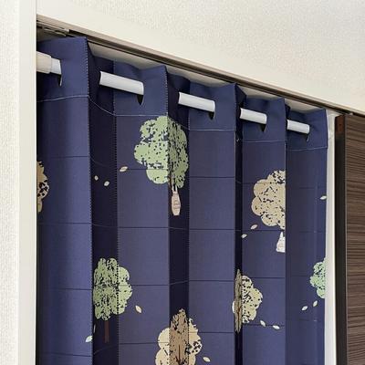Noren Kobo Гармошка Ghibli Мой сосед Тоторо Штора-паттер Разделитель комнаты Штора Камфорное дерево и ветер Темно-синий Ширина 96 x Длина 200 см 98330