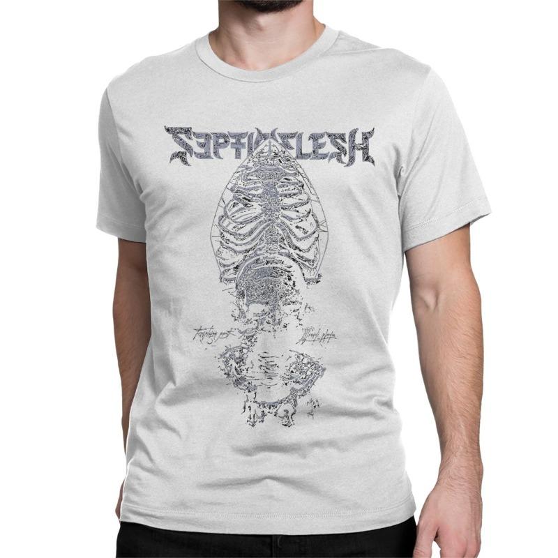 Men Womens TShirts Septicflesh Metal Band Rock Fun Cotton Tee Shirt Short Sleeve Meshuggah T Shirt Clothing Size Streetwear