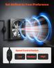 25.4 cm Exhaust Fan, 988 CFM High Velocity Wall Mount Vent Fan with Speed Control, Low Consumption, Portable Ventilation Extractor for