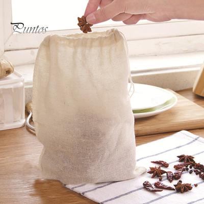 50 шт. пакетиков для специй для приготовления супа, многоразовый мешок со шнурком, чайные пакетики, неотбеленный марлевый мешок для процеживания, заваривания чая