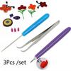 3 Pcs Tweezer Quilling Needles Slotted Pen DIY Tool Kit Quilling Paper for Classroom Shop Wedding Party Decoration Paper Tool