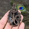 Obsidian Eye Handmade Copper Wire Wrap Jewelry Pendant 2.80 W5v60