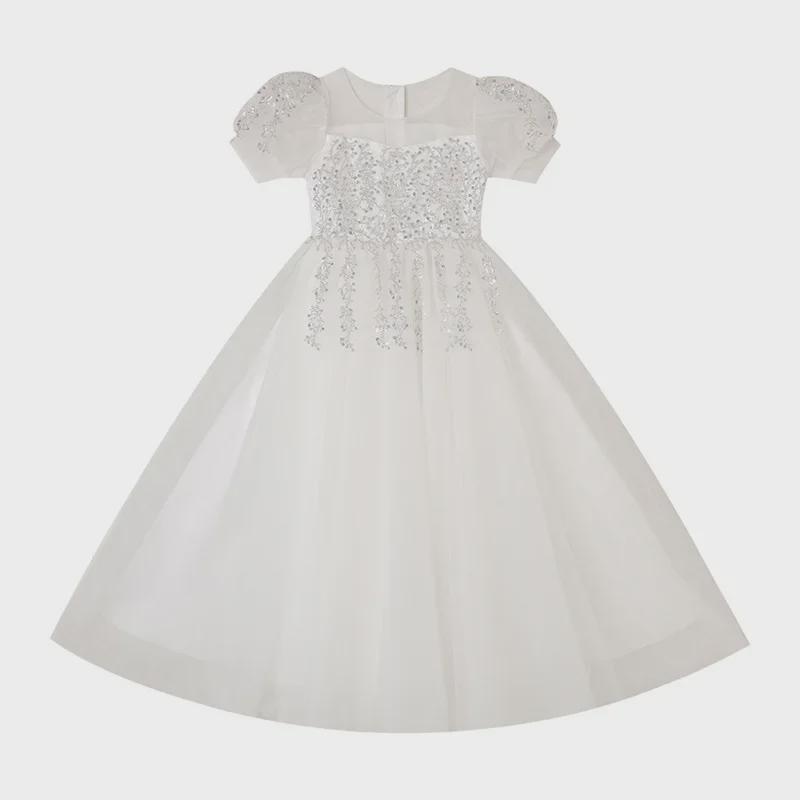 Высококачественное пышное платье принцессы для девочек - летний наряд для игры на пианино и дня рождения