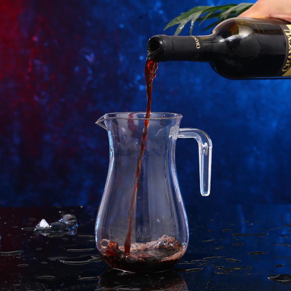 Unbreakable Wine Dispenser with Sacle Cold Pitcher Acrylic Wine Decanter Restaurant