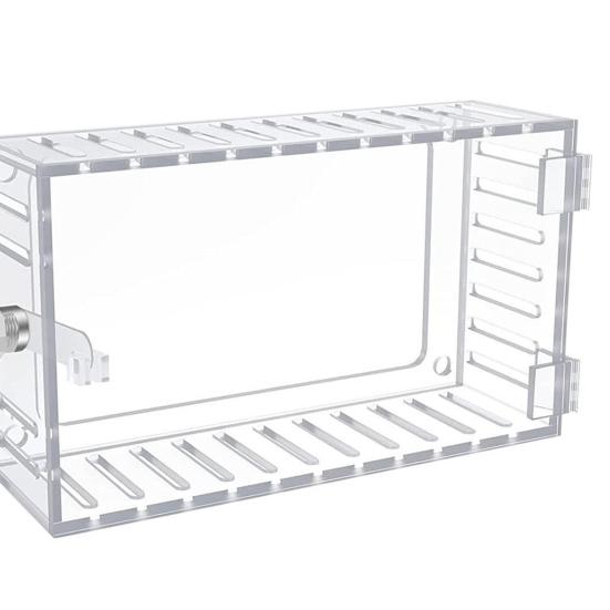 Крышка термостата с замком, прозрачная, простая установка, универсальный замок для термостата, защита термостата