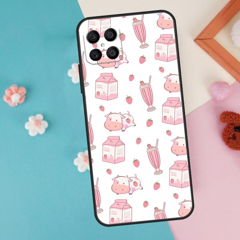 Милый чехол «Клубничное молоко» для Honor Magic 7 5 6 Lite Pro Honor X8b X9b X9a X8a X8 X9 X9c 50 70 90 200 Lite