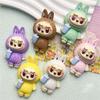 Large Cartoon Cute Labubu Resin Accessories Hairpin Keychains Phone Case Handmade Diy Materials Labubu Jewelry Decorations Gifts