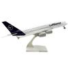 1/240 Display A380 New Lufthansa Airline Airbus Resin Aircraft Model 30cm Die-cast Airplane Toy with Wheel Stand Plane Collectib