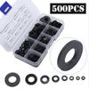 500X Nylon Flat Rubber O-ring Seal Hose Gasket Repair Rubber Gasket M2-M10