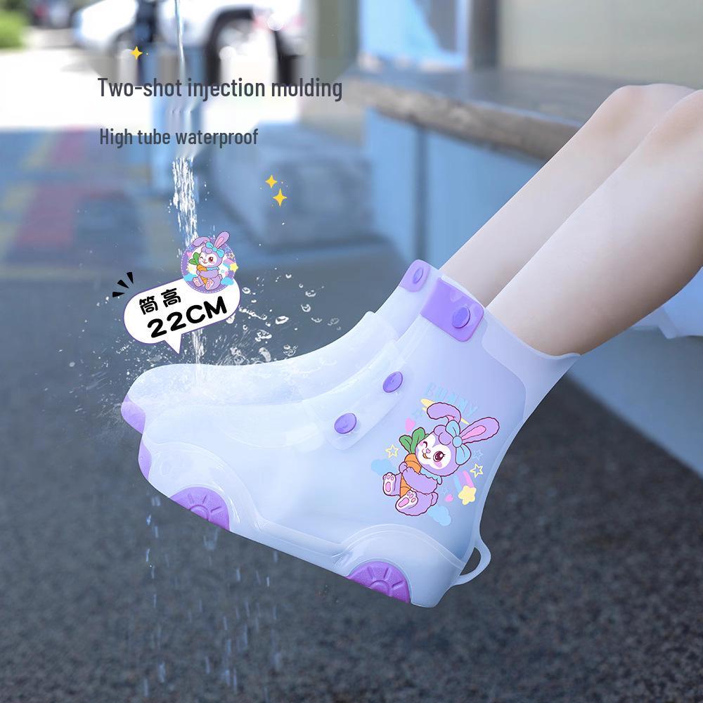 Children's Waterproof Non-Slip Silicone Rain Boot Covers: Durable, Dirt-Proof, Reusable for School Outdoors
