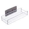 Iron Wall-mounted Self-adhesive Bathroom Kitchen Shelf Stroage Rack Accessory