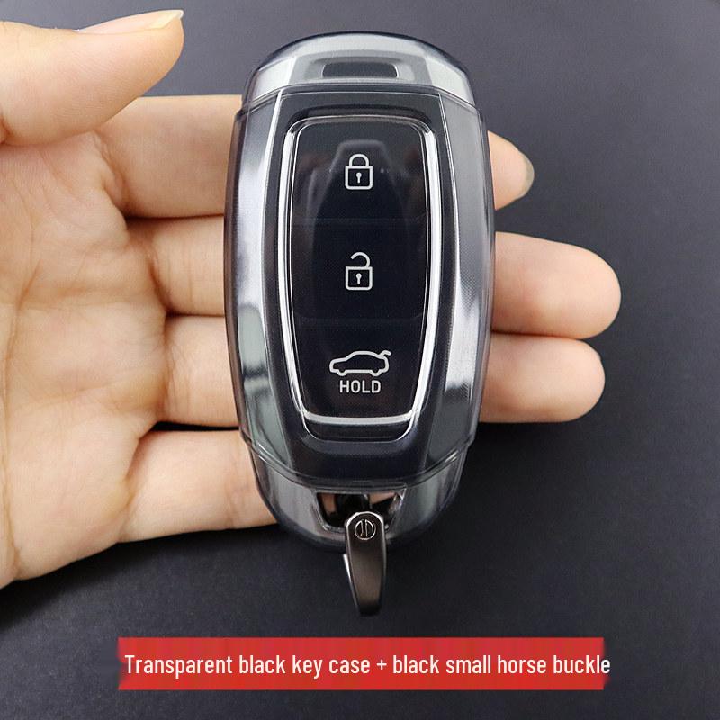 Ультратонкий прозрачный чехол для ключей для Elantra, Fiesta, ix35, Sonata, Santa Fe, Genesis, Tucson, ix25