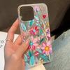 Soft TPU Transparent Flower Phone Case for iPhone 11 Funda iPhone 13 14 15 Pro Max Plus 12 Mini 13pro 15pro 14pro Matte Covers