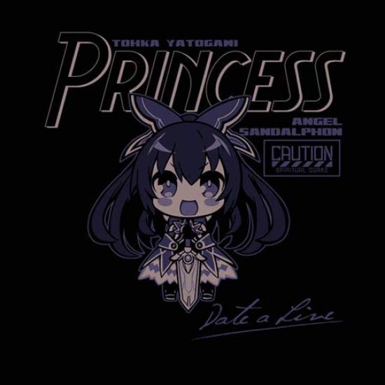 Футболка Date A Live III Tohka Yatogami Deformed Black размера M, версия.