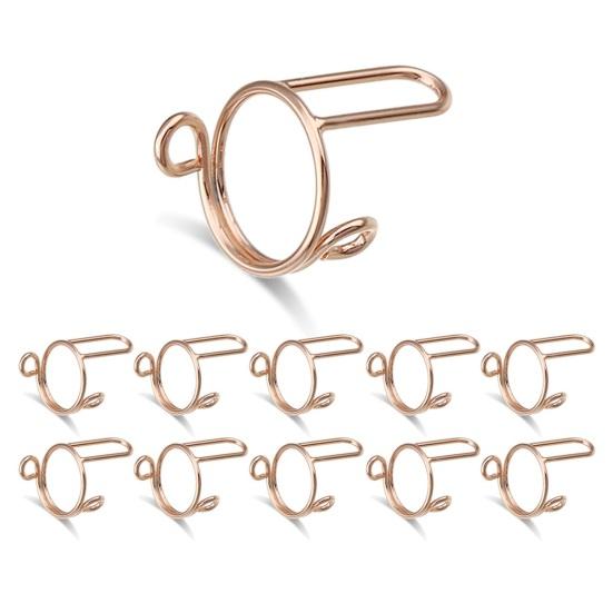 10 шт. Кольца для ногтей на кончиках пальцев Съемный антикоррозийный лак для меди От вредных привычек Предотвращает кусание ногтей для тех, кто кусает ногти Защитные приспособления для ногтей на кончиках пальцев