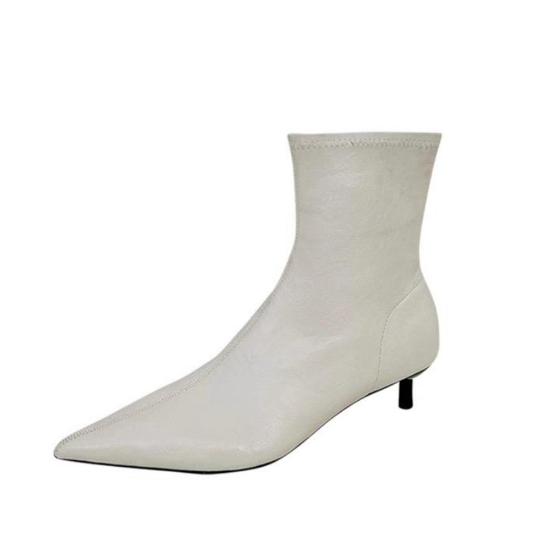 Модные женские ботильоны с острым носком, брендовые кожаные офисные туфли на среднем каблуке, зима 2025 года, трендовые сексуальные туфли-лодочки для вечеринок, туфли-лодочки Chelsea Botas Mujer