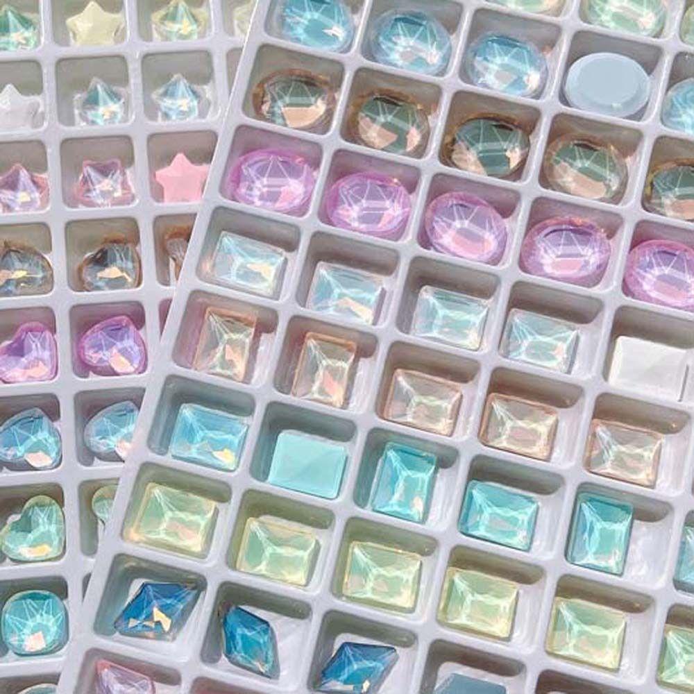 Aurora Decorations Nail Rhinestones Love Heart Nail Jewelry Japanese Nail Accessories Nail Salon