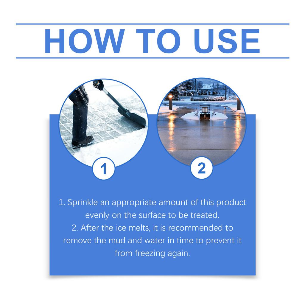 Безопасный для животных лед тающий подходит для бетона лед тающий подходит для животных для удаления снега и обледенения портативный мешок, 100 г