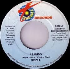 7inch Record SIZZLA - Azanido none Techniques 2002 Jamaica Reggae, Ska & Dub Used