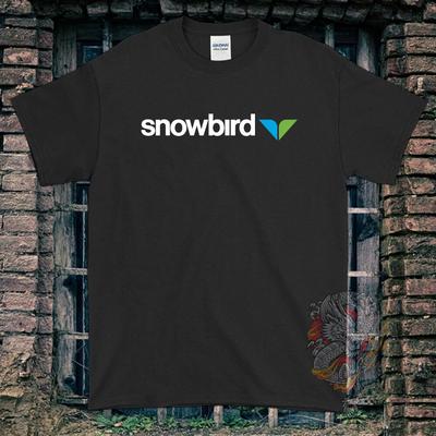 Черная/Белая/Серая/Темно-синяя футболка Snowbird Размеры от S до 5XL